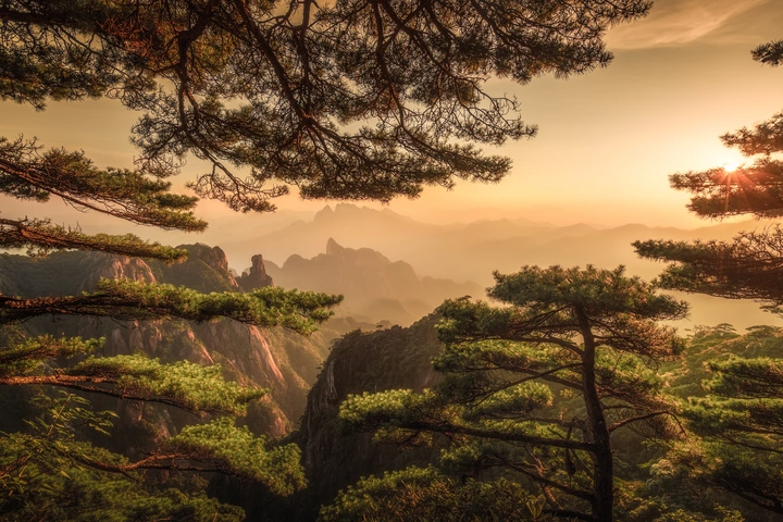 国画三清山