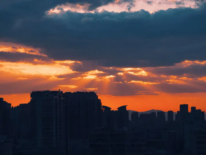 九月份最后一场晚霞