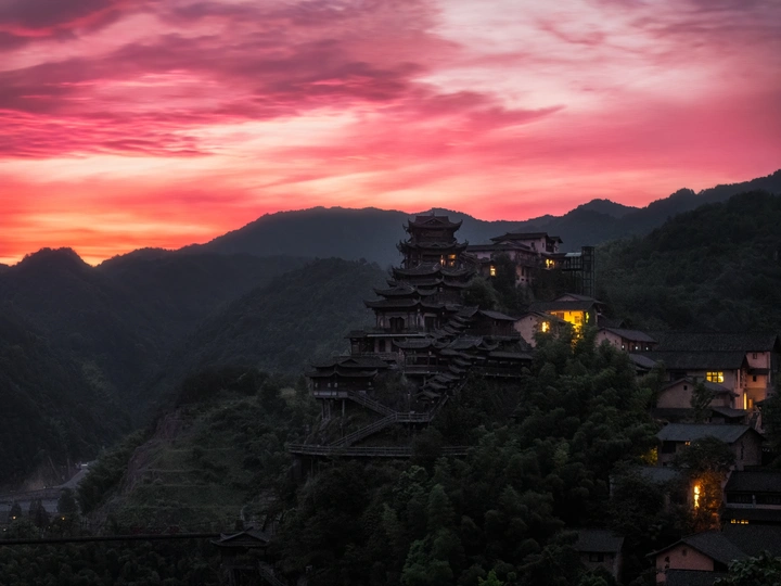 望仙谷朝霞