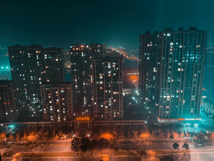 夜色青橙