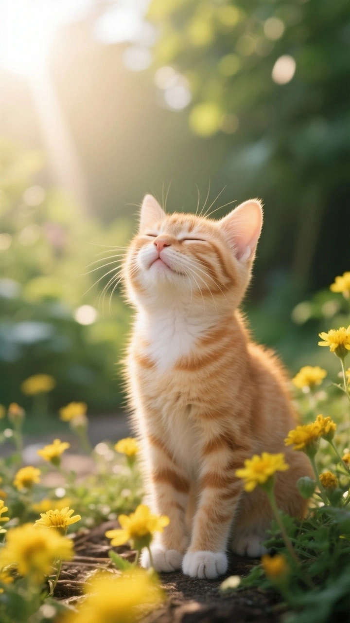 阳光下的猫咪