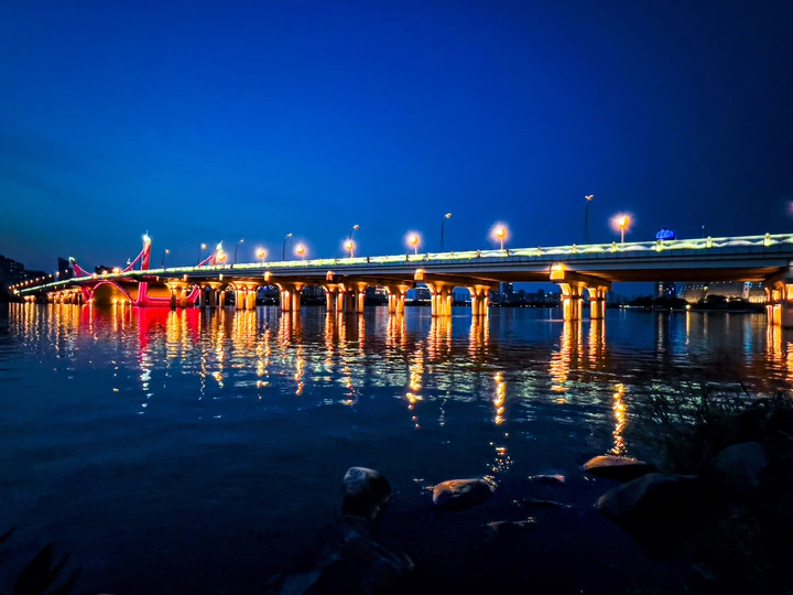 无锡蠡湖大桥夜景
