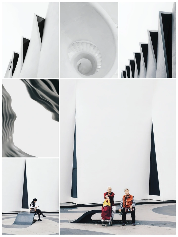 美克洞学馆｜几何建筑下手机随拍