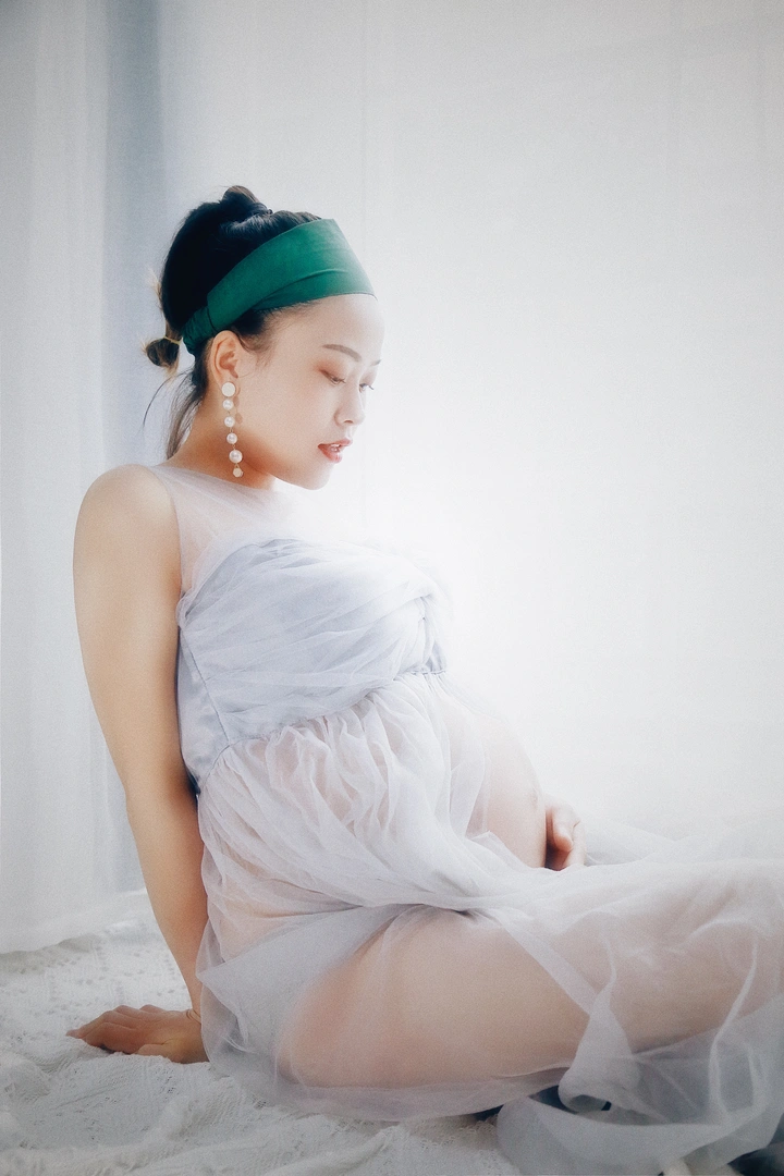 清新的准妈妈