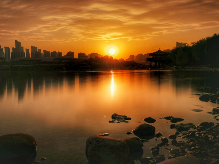 曲江风景