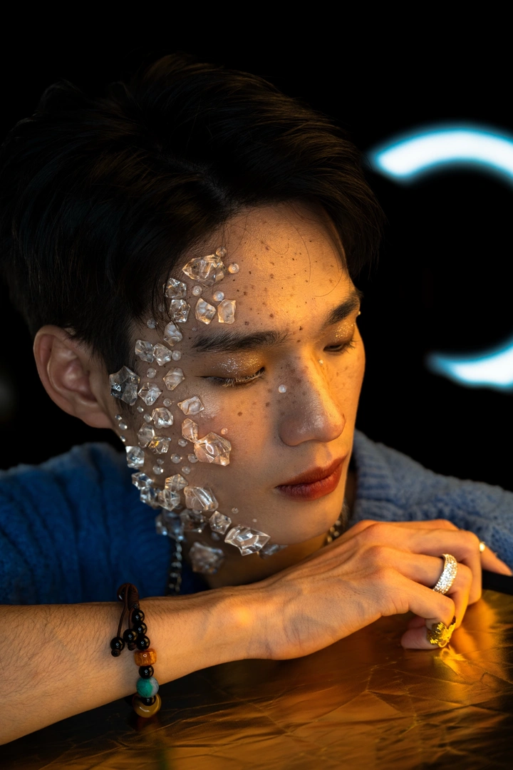 男生艺术照·面部特写