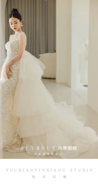 孕妇穿的新娘礼服长袖婚纱白色xxl图片价格品牌托盘