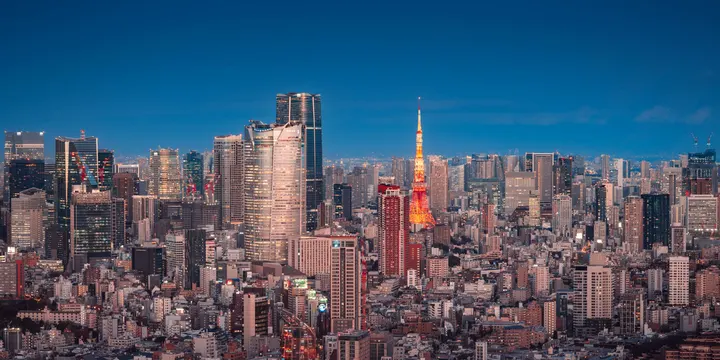东京蓝调夜景
