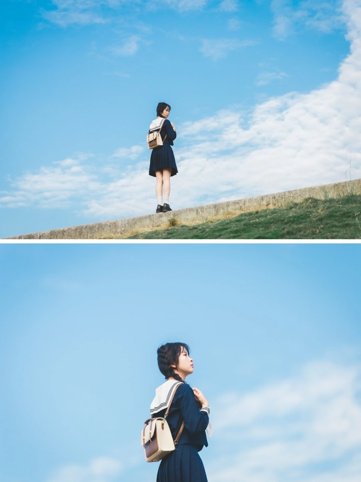秋日蓝