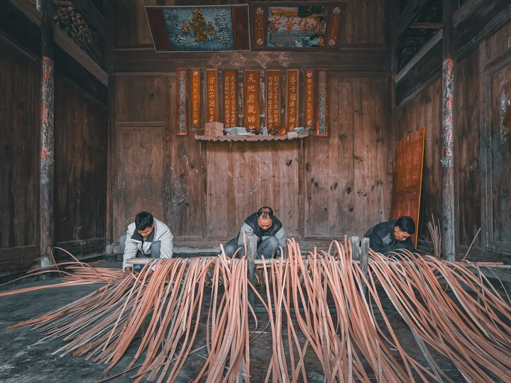 “竹席”匠人