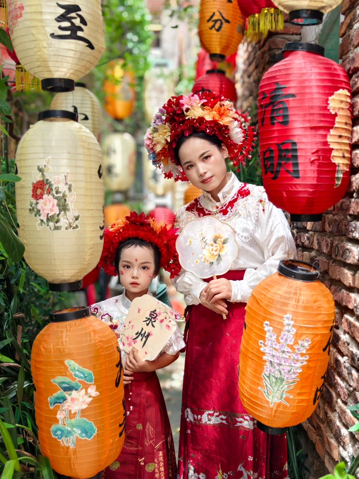 簪花围