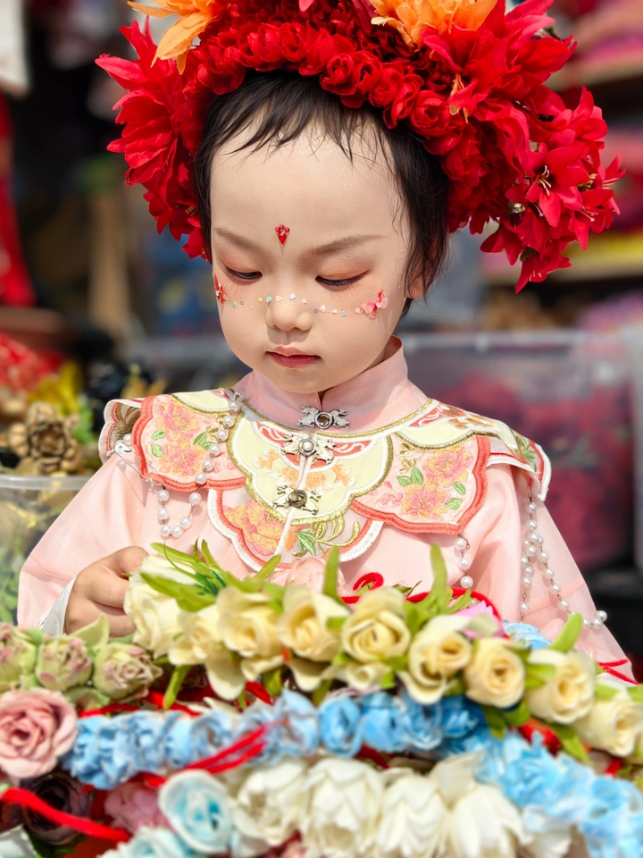 簪花围