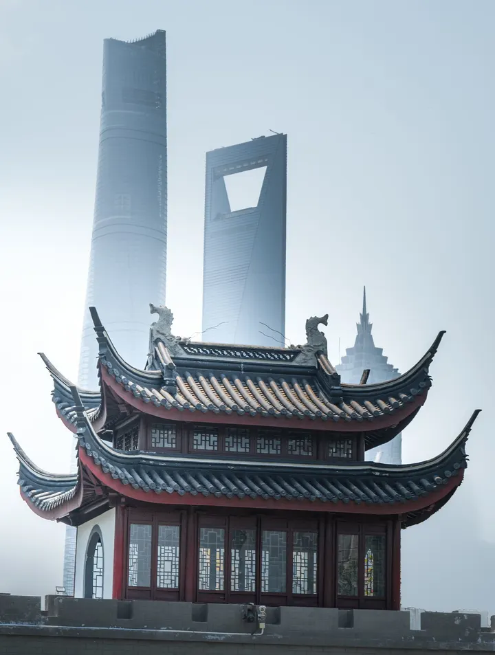 上海古今同框