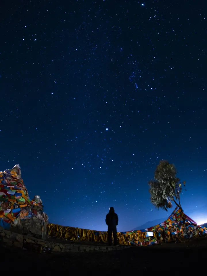 星空下的自己