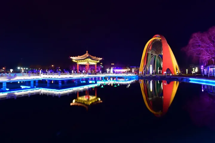 公园夜色
