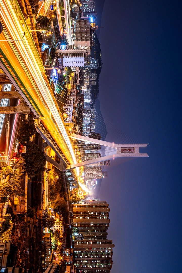 岩城风光——夜幕下的闽西大地