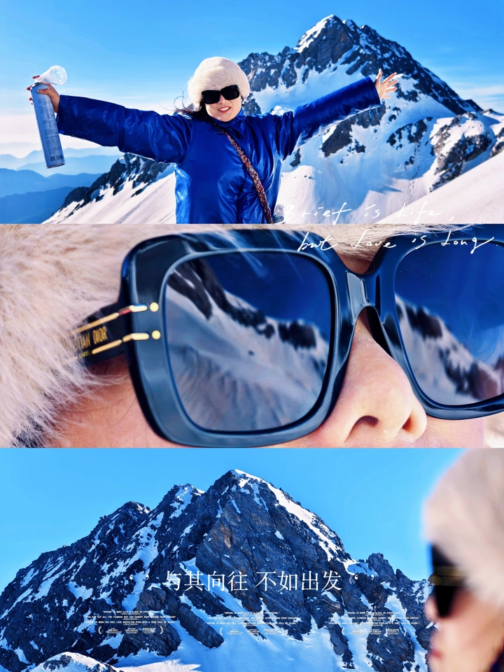 雪山上的自拍