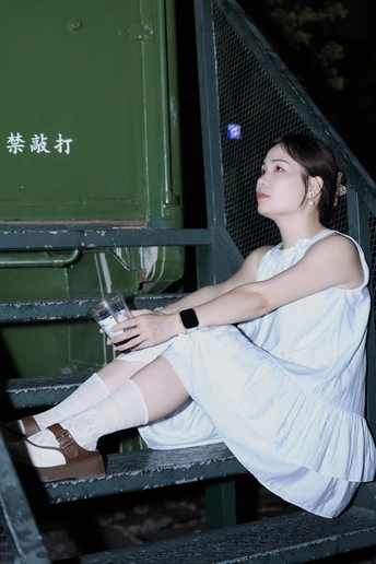 夜景人像