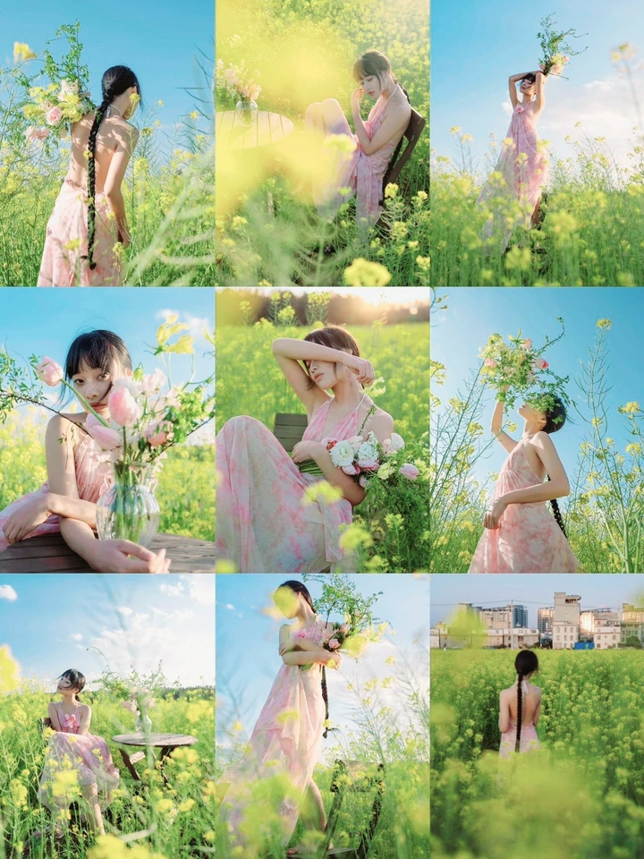 抓住油菜花的尾巴
