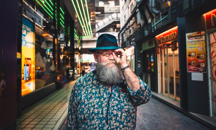 在曼谷遇到的住在香港的澳洲画家