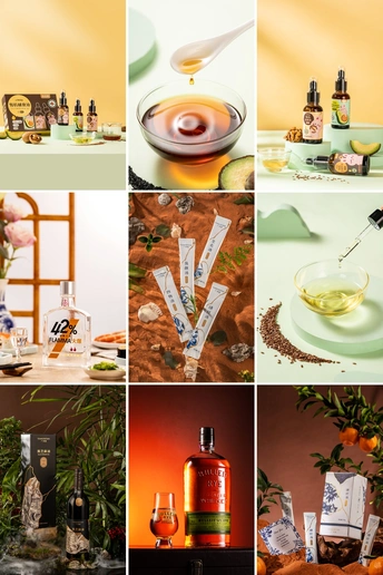 不同产品的拼贴画