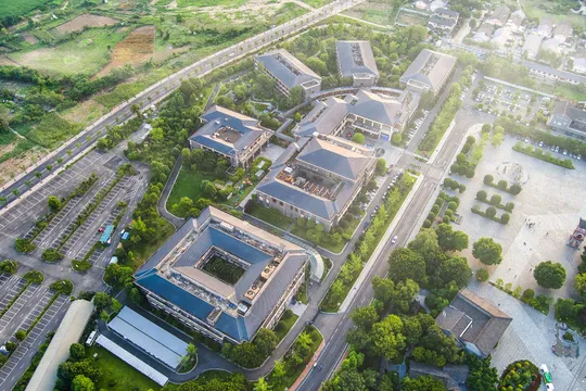 空中俯瞰大城市