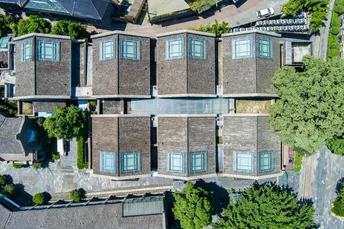 房屋和庄园的 aerial view