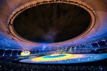 2012年夏季奥运会开幕式于7月31日在伦敦奥林匹克体育场举行 由<人>拍摄  Getty Imag