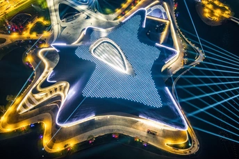 夜晚的拉斯维加斯标志形状