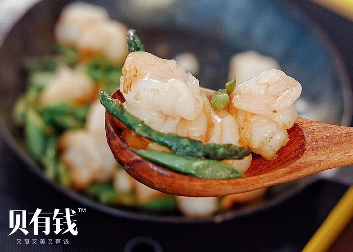春日减肥食谱之芦笋虾球来咯。