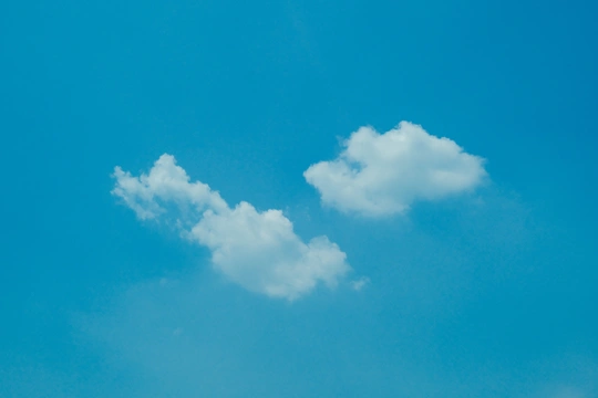 天空中的一个云
