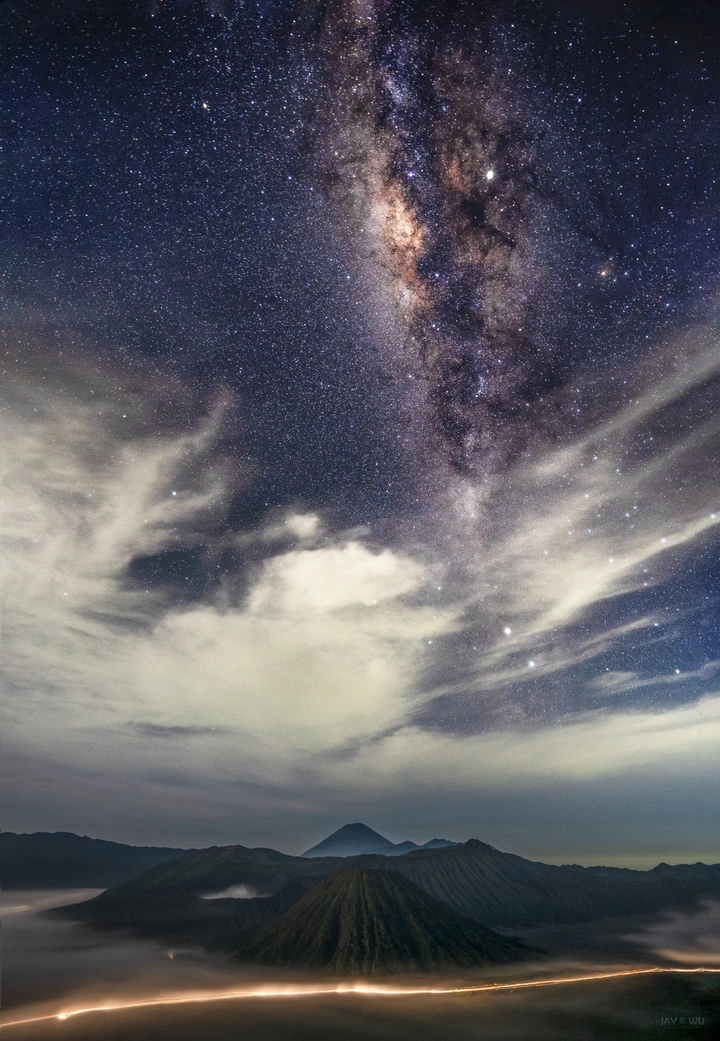 Mt Bromo 和银河