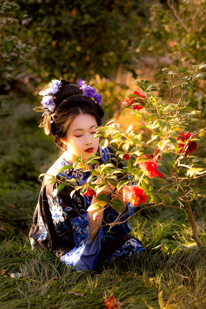 开在春天的山茶花