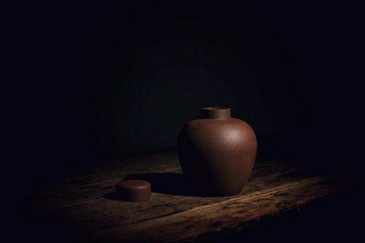 清中早期·紫砂茶储