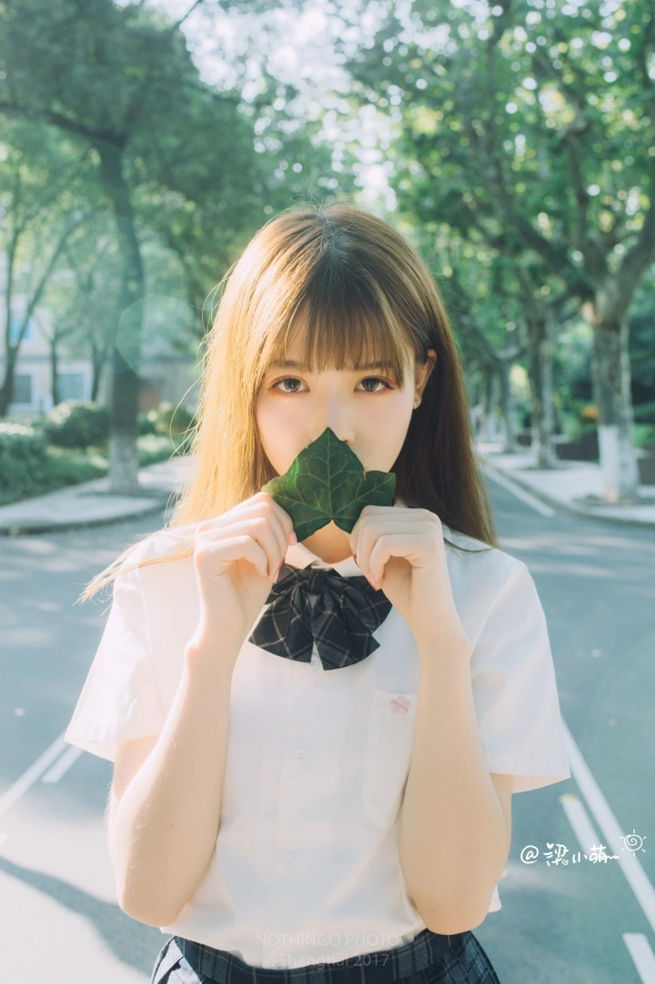 高中毕业拍的