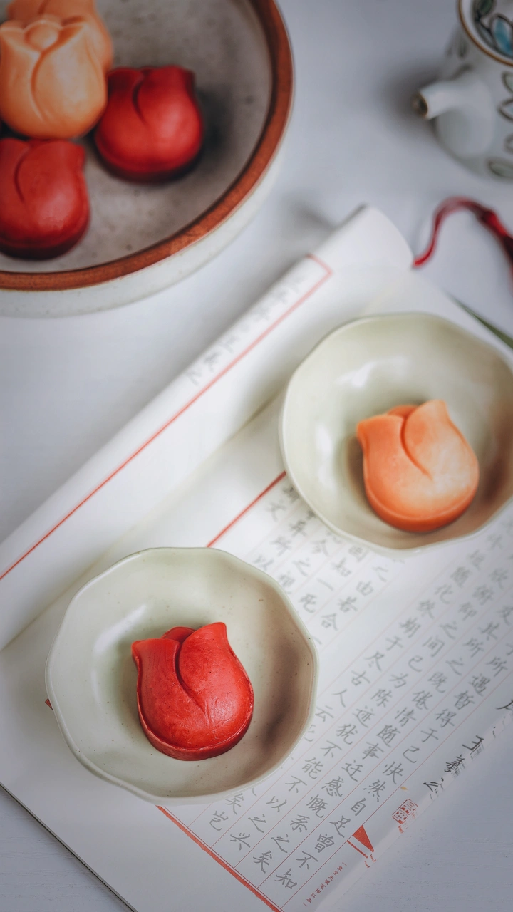 四色绿豆糕