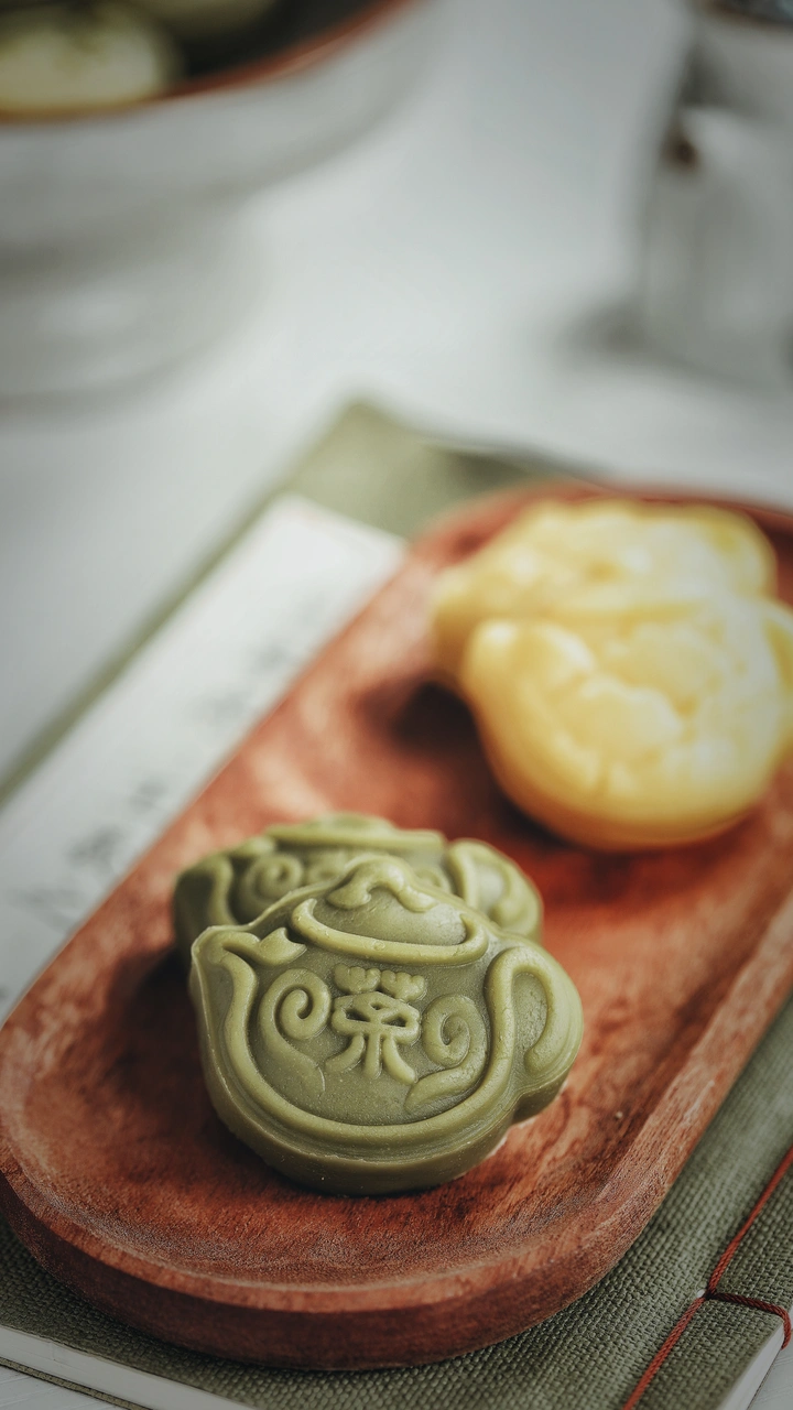 抹茶绿豆糕
