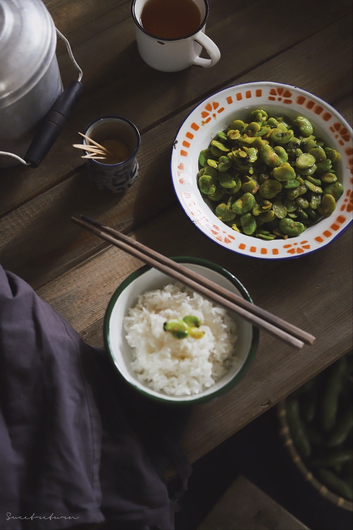 葱香蚕豆