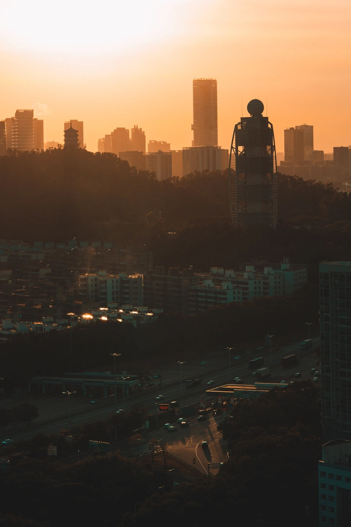 日落的余光