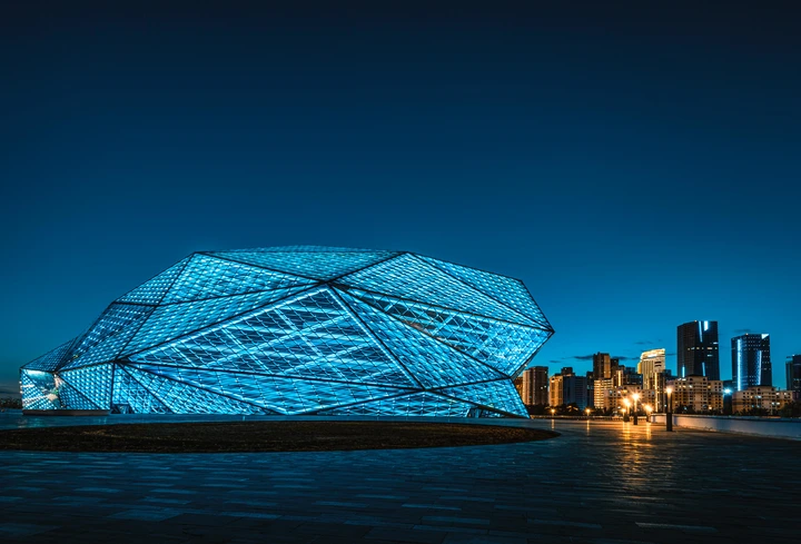 夜幕下的沈阳盛京大剧院