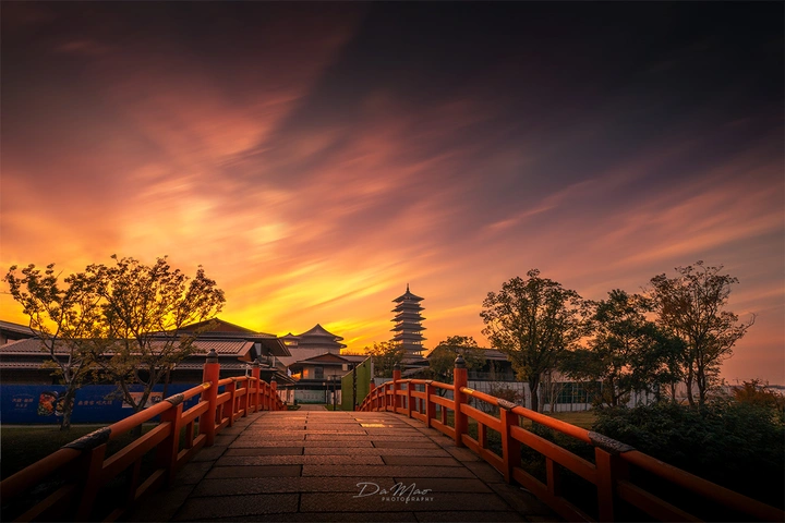 扬州大运河夕阳