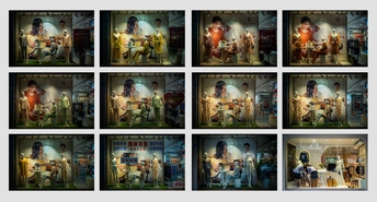 一系列由< person >拍摄的基督诞生场景图片