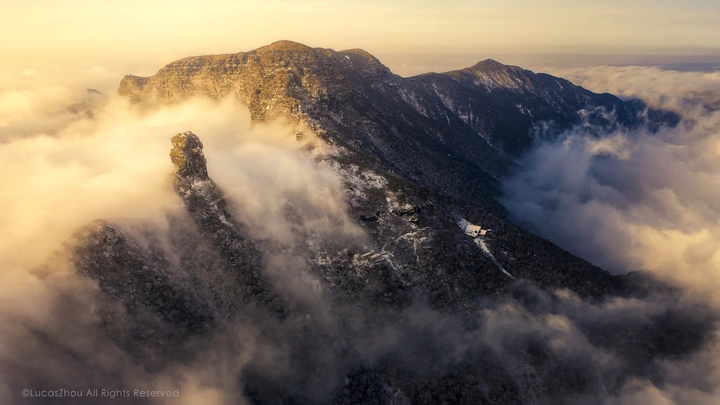 日落梵净山…