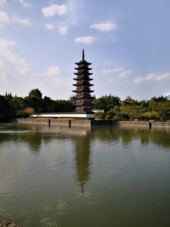 上海松江方塔园(多角度拍摄方塔)