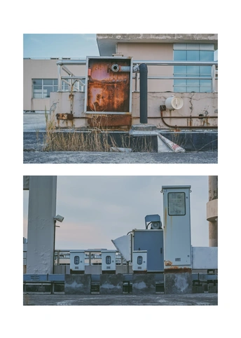 一系列工业建筑的图像