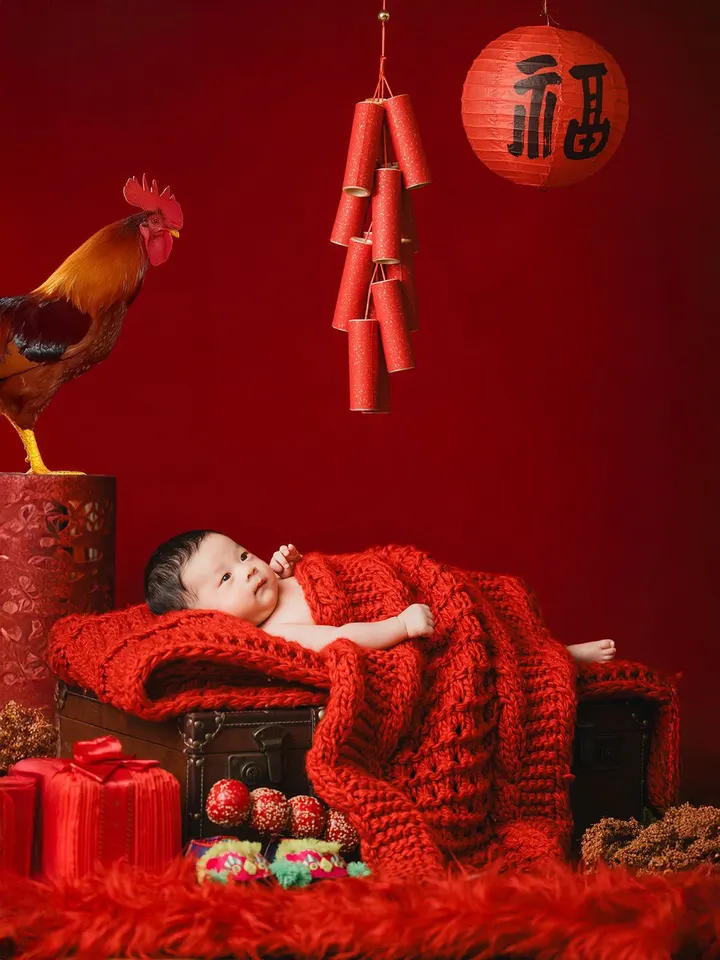 萌娃的人生第一张照片