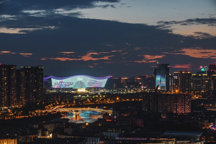 成都环球中心夜景
