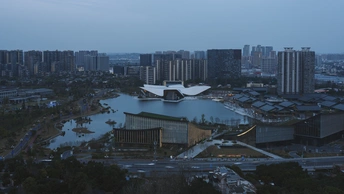 夜晚的大城市 aerial view