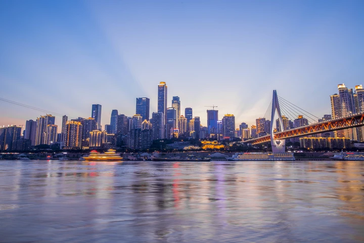 渝中的极光之夜