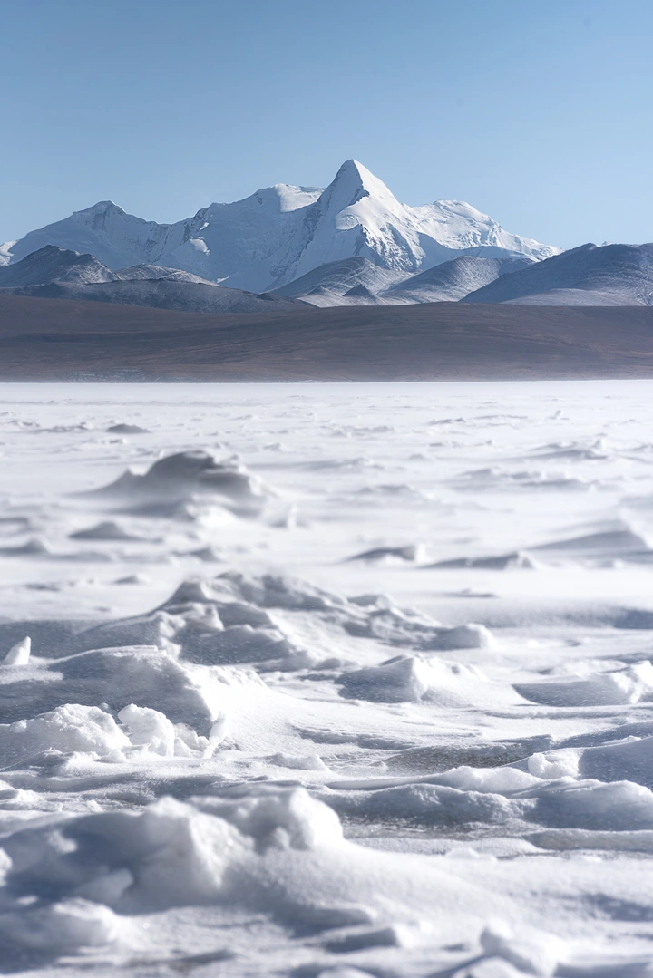 普莫雍错的雪山2